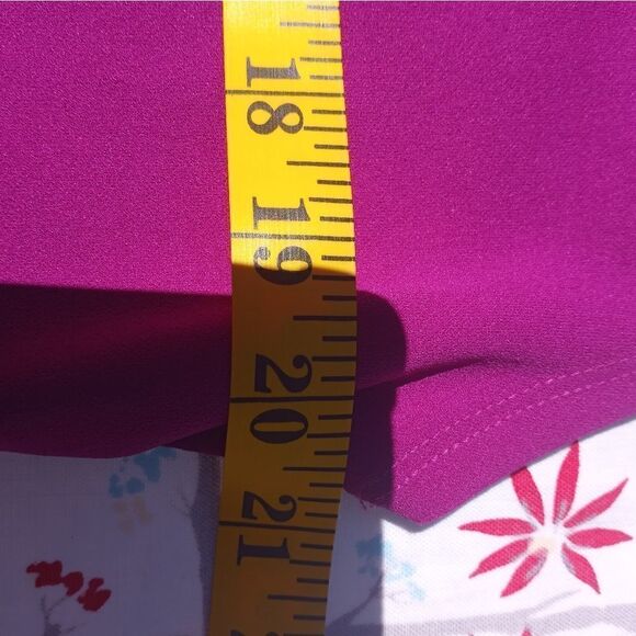 Apt.9 Women's Shift Dress Sleeveless Magenta Knee Length Size M - Picture 6 of 8